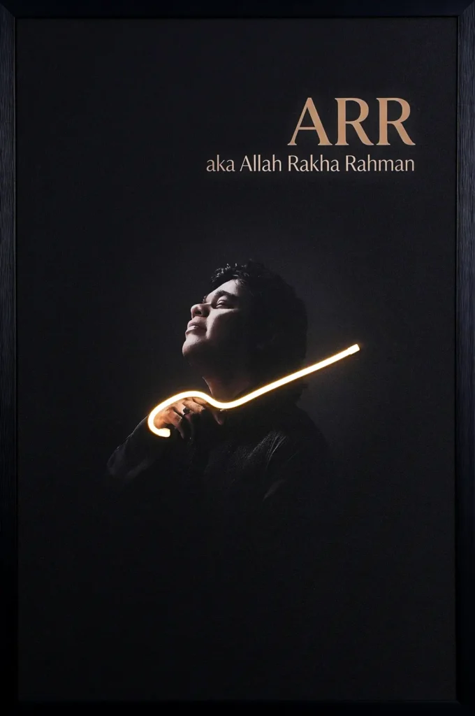 ARR Allah Rakha Rahman LED Wall Decor | Premium A.R. Rahman Tribute Wall Art — Day