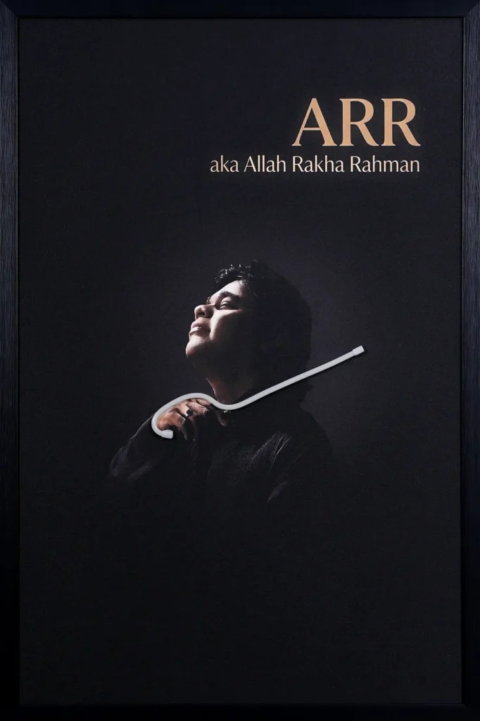 ARR Allah Rakha Rahman LED Wall Decor | Premium A.R. Rahman Tribute Wall Art — Night