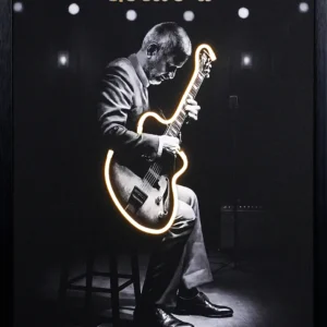 Ilaiyaraaja Guitar LED Wall Decor | Telugu Tribute Music Wall Art