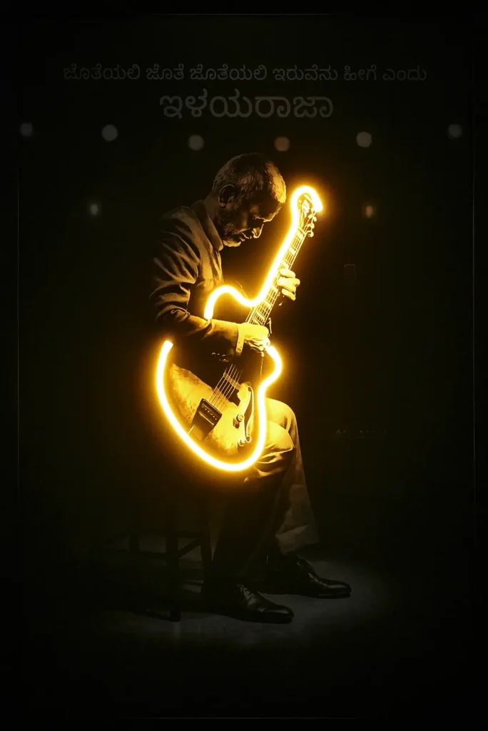 Maestro Ilaiyaraaja Kannada LED Wall Decor — Night