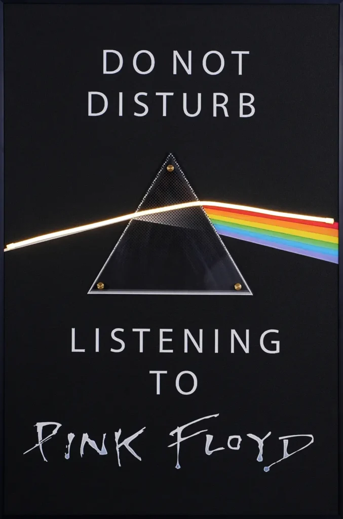Pink Floyd LED Wall Decor | Do Not Disturb Listening To Pink Floyd Wall Decor — Day