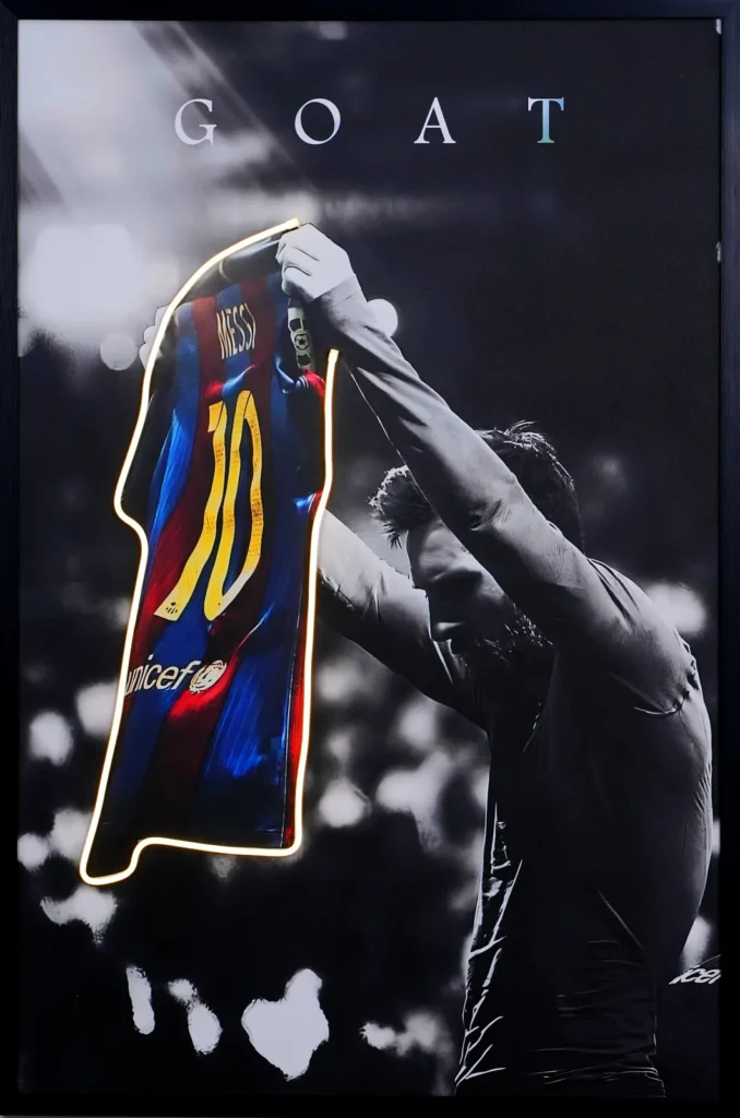 Lionel Messi LED Wall Decor | Premium Sports Wall Art — Day