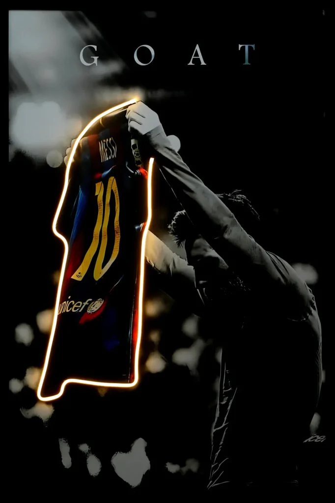 Lionel Messi LED Wall Decor | Premium Sports Wall Art — Night