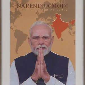 Narendra Modi Copper Art | Handcrafted Prime Minister of India Wall Decor