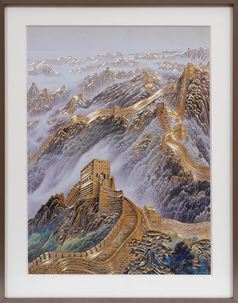 Handcrafted Great Wall of China Copper Art | Luxury Copper Wall Artwork
