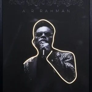 A R Rahman LED Wall Decor featuring illuminated portrait of legendary Indian music composer