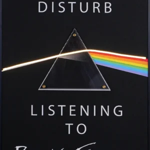 Pink Floyd LED Wall Decor | Do Not Disturb Listening To Pink Floyd Wall Decor
