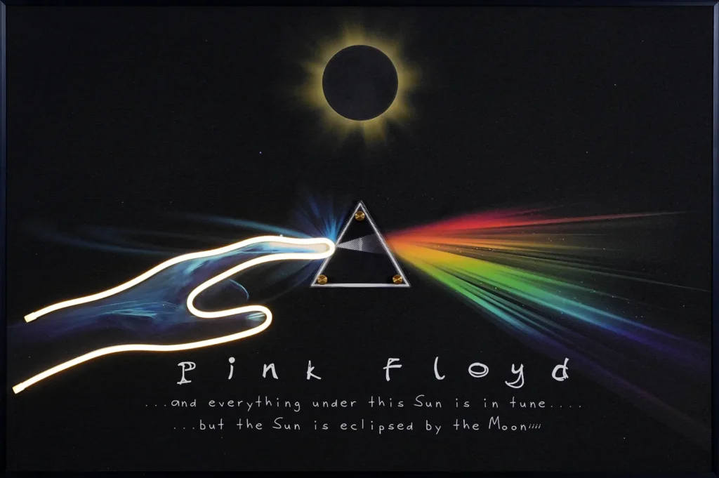 Pink Floyd Eclipse LED Wall Decor | Prism Rainbow Light Wall Decor — Day