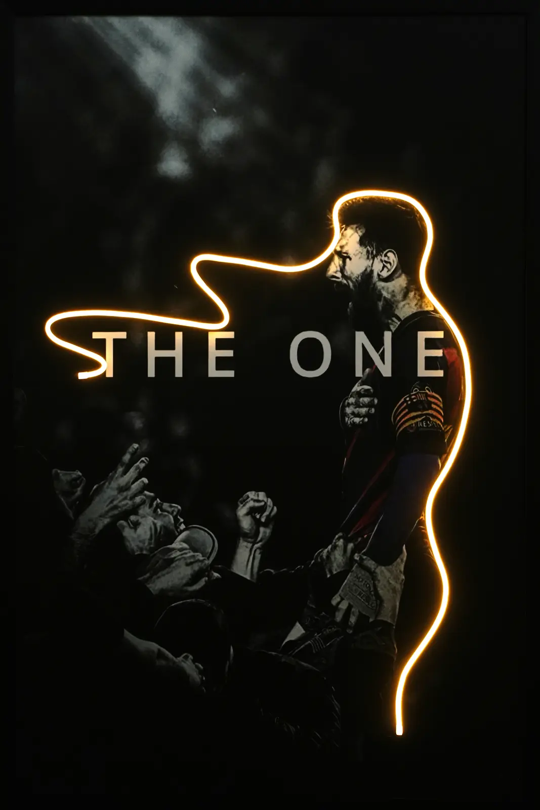 Lionel Messi LED Wall Decor | Premium Sports Wall Art — Night
